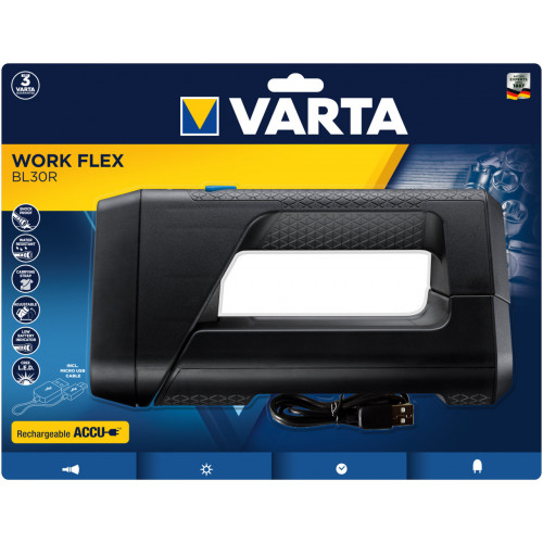 Varta Work Flex Torcia a mano Nero LED