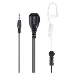 Microfono con auricolare pneumatico e PTT