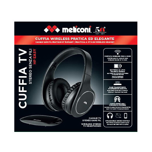 Meliconi HP Easy Cuffie Padiglione auricolare Nero