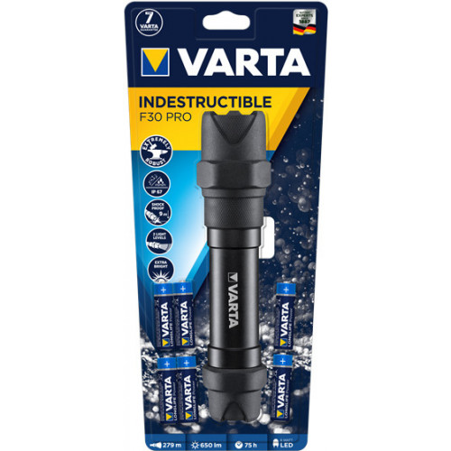 Varta INDESTRUCTIBLE F30 PRO Torcia a mano Nero...