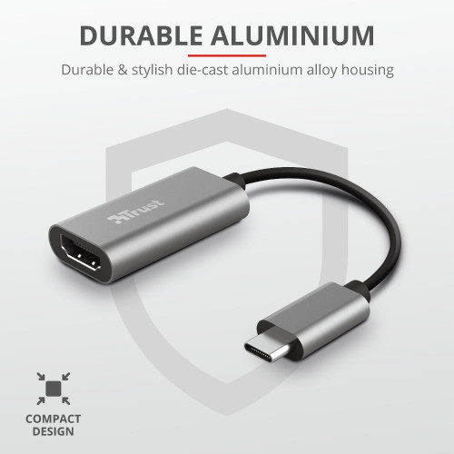 Trust Dalyx adattatore grafico USB Grigio