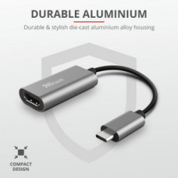 Trust Dalyx adattatore grafico USB Grigio