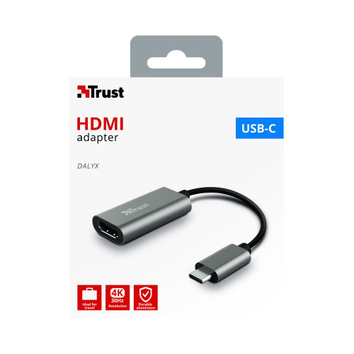 Trust Dalyx adattatore grafico USB Grigio