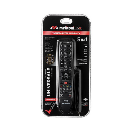 Meliconi Facile 5.1 LED telecomando IR Wireless...