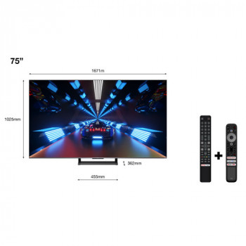 TCL Serie C73 QLED 75"... 2