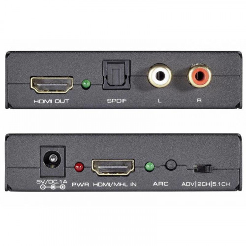 Techly Estrattore Audio HDMI SPDIF+RCA R/L...