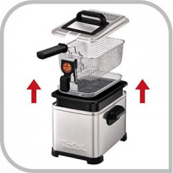 Tefal FR5101 New Filtra Pro - Friggitrice Semiprofessionale, 2300 W, 3 Lt., 90-150°C