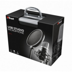 Trust 21753 microfono Nero Microfono da studio