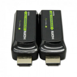 Techly IDATA EXT-E70S moltiplicatore AV Trasmettitore e ricevitore AV Nero