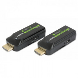 Techly IDATA EXT-E70S moltiplicatore AV Trasmettitore e ricevitore AV Nero