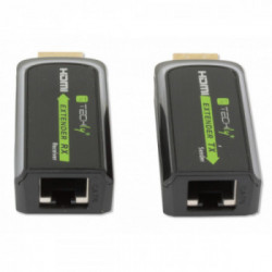 Techly IDATA EXT-E70S moltiplicatore AV Trasmettitore e ricevitore AV Nero