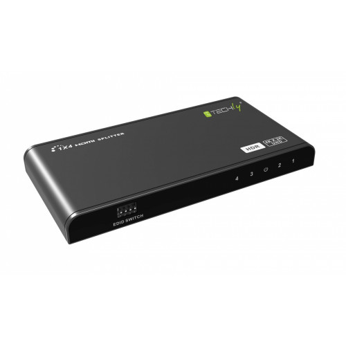 Techly HDR Splitter 1x4 HDMI 2.0 4Kx2K 60 Hz