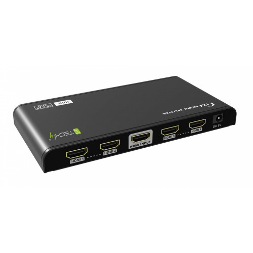 Techly HDR Splitter 1x4 HDMI 2.0 4Kx2K 60 Hz