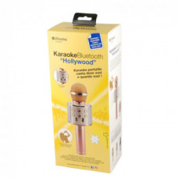 Xtreme Hollywood Microfono per karaoke Rose Gold, Argento