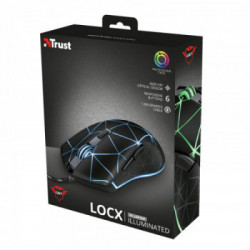 Trust GXT 133 Locx mouse USB tipo A Ottico 4000 DPI Mano destra