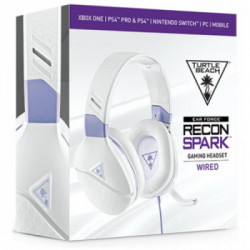Turtle Beach Recon Spark Cuffia Padiglione auricolare Porpora, Bianco