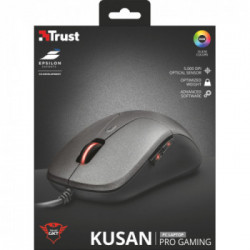 Trust GXT 180 Kusan mouse USB tipo A Ottico 5000 DPI Mano destra