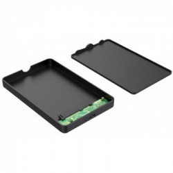 Techly Box Esterno USB3.0 per HDD/SSD SATA 2,5" Nero