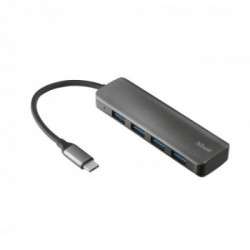 Trust 23328 hub di interfaccia USB 3.2 Gen 1 (3.1 Gen 1) Type-A 5000 Mbit/s Grigio