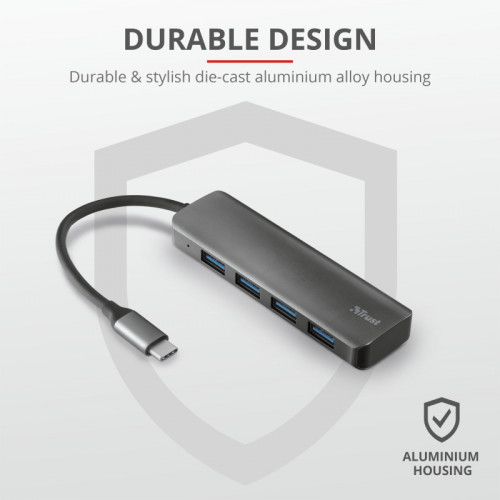 Trust 23328 hub di interfaccia USB 3.2 Gen 1...
