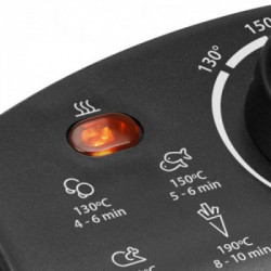 Tristar FR-6946 friggitrice 3 L Singolo Nero, Acciaio inossidabile Indipendente 2000 W