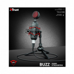 Trust GXT 244 Buzz Nero, Rosso Microfono per PC