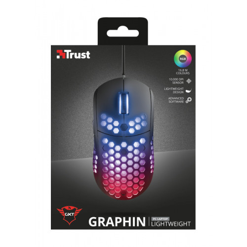 Trust GXT 960 mouse USB tipo A Ottico 10000 DPI...