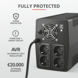 Trust Paxxon gruppo di continuità (UPS) 1500 VA 900 W 4 presa(e) AC