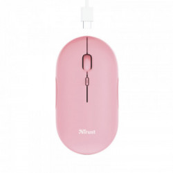 Trust Puck mouse Ambidestro Wireless a RF + Bluetooth Ottico 1600 DPI