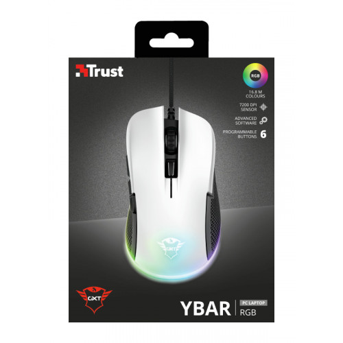 Trust GXT 922W YBAR mouse Mano destra USB tipo...