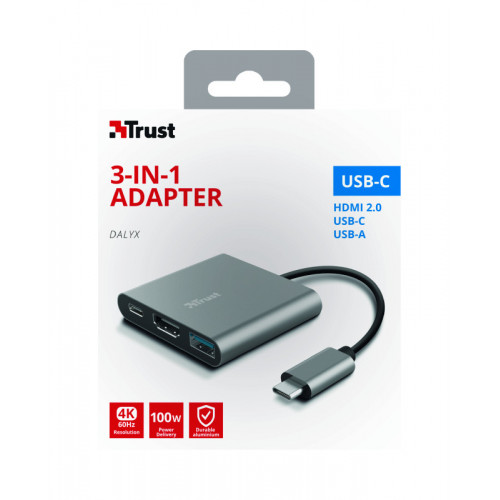 Trust Dalyx USB 3.2 Gen 1 (3.1 Gen 1) Type-C 5...