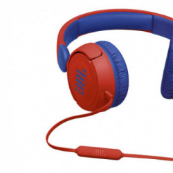 JBL Jr310 Cuffia Padiglione auricolare Blu, Rosso Connettore 3.5 mm