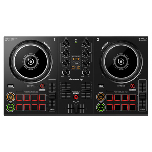 Pioneer DDJ-200 controller per DJ 2 canali Nero