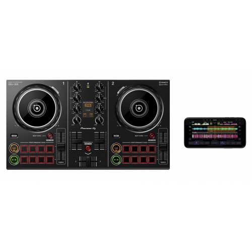 Pioneer DDJ-200 controller per DJ 2 canali Nero