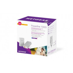 Netgear PL1000-100PES adattatore di rete powerline 1000 Mbit/s Collegamento ethernet LAN Bianco 2 pezzo(i)