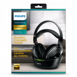 Philips SHD8850/12 cuffia e auricolare Cuffie Padiglione auricolare Nero