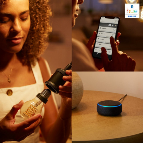Philips Hue White Edison con filamento ST64 E27...