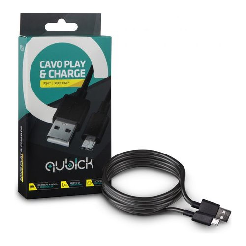 Cavo MicroUSB Qubick Cavo Play & Charge PS4 XB1...