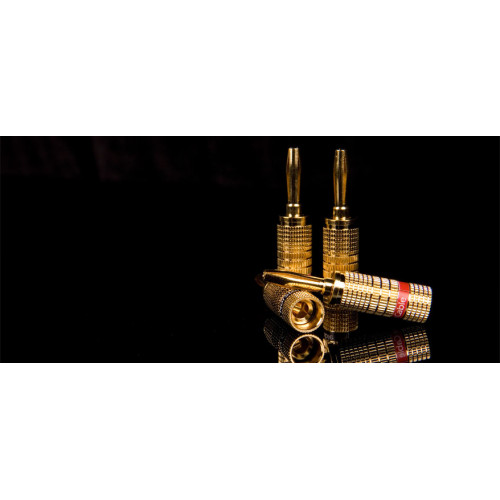 Norstone NORBANX4 - Set of 4 gold-plate banana...