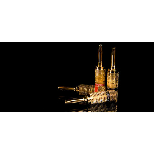 Norstone NORBANX4 - Set of 4 gold-plate banana...