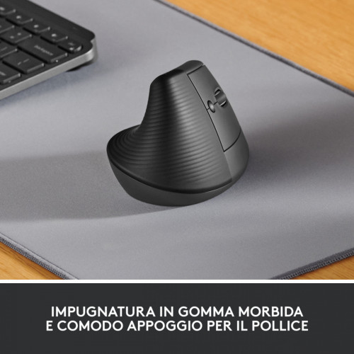 Logitech Lift Mouse Ergonomico Verticale, Senza...