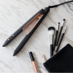 Panasonic EH-PHS9KK825 - Piastra per Capelli, Tecnologia Nanoe, Pronta in 30 Secondi, Piastra più Lunghe, 5 Temperature