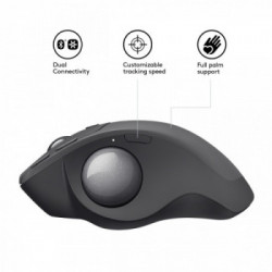 Logitech MX Ergo mouse Wireless a RF + Bluetooth Trackball 440 DPI Mano destra