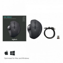 Logitech MX Ergo mouse Wireless a RF + Bluetooth Trackball 440 DPI Mano destra