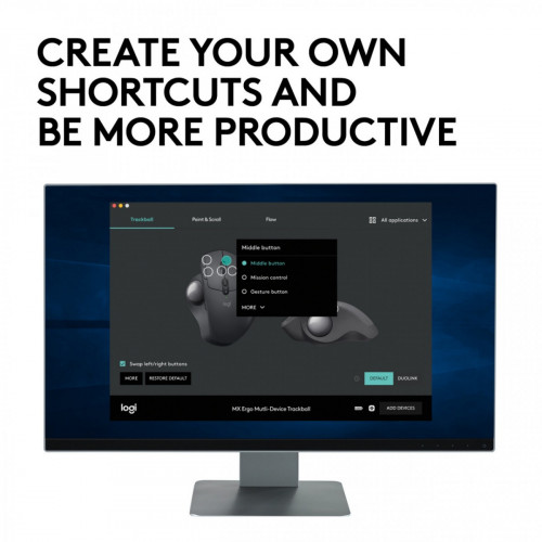 Logitech MX Ergo mouse Wireless a RF +...
