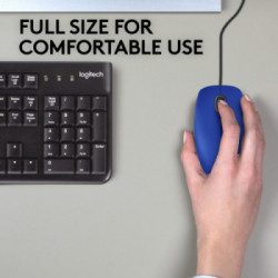 Logitech M110 mouse USB tipo A Ottico 1000 DPI Ambidestro