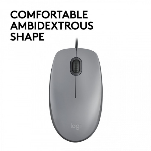 Logitech M110 mouse USB tipo A Ottico 1000 DPI...