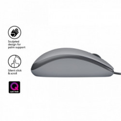 Logitech M110 mouse USB tipo A Ottico 1000 DPI Ambidestro