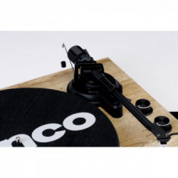 Lenco LBT-188 Giradischi con trasmissione a cinghia Nero, Legno