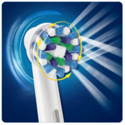 Oral-B Cross Action - Testine di Ricambio Spazzolino, CleanMaximiser, 5 Pezzi
